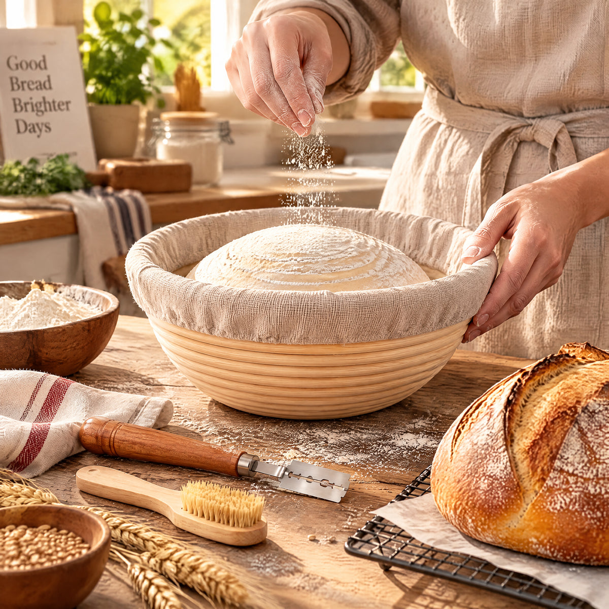 rovenella™ Banneton Bread Proofing Basket Set - detail image 4