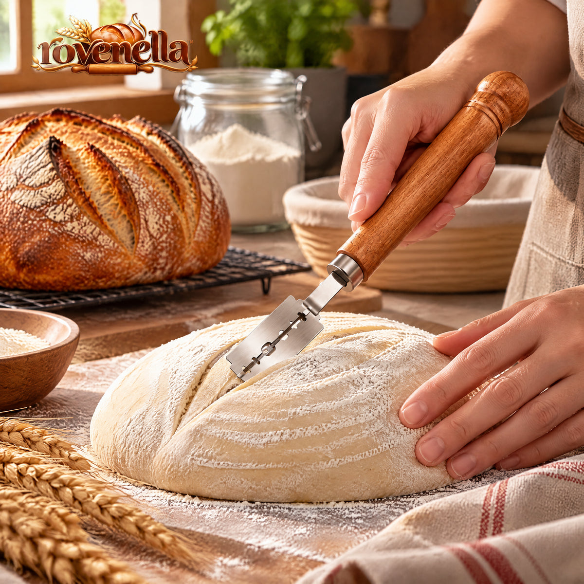 rovenella™ Wood Handle Bread Lame - detail image 1