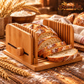 rovenella™ Adjustable Bamboo Bread Slicing Guide - main image
