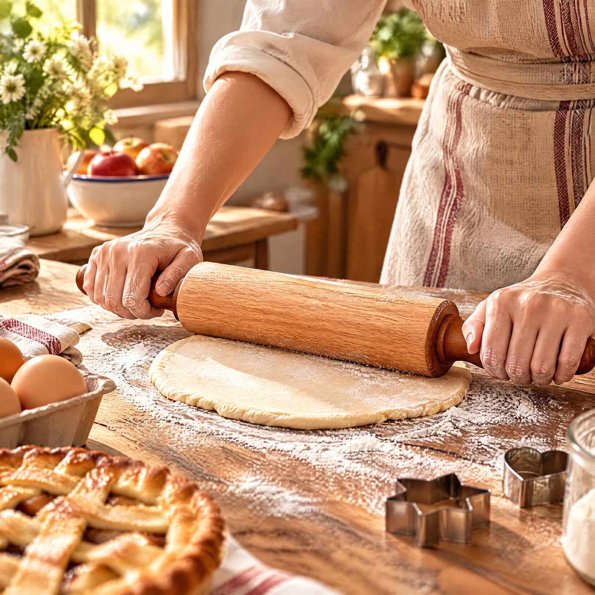 rovenella™ Classic Wooden Rolling Pin - detail image 2