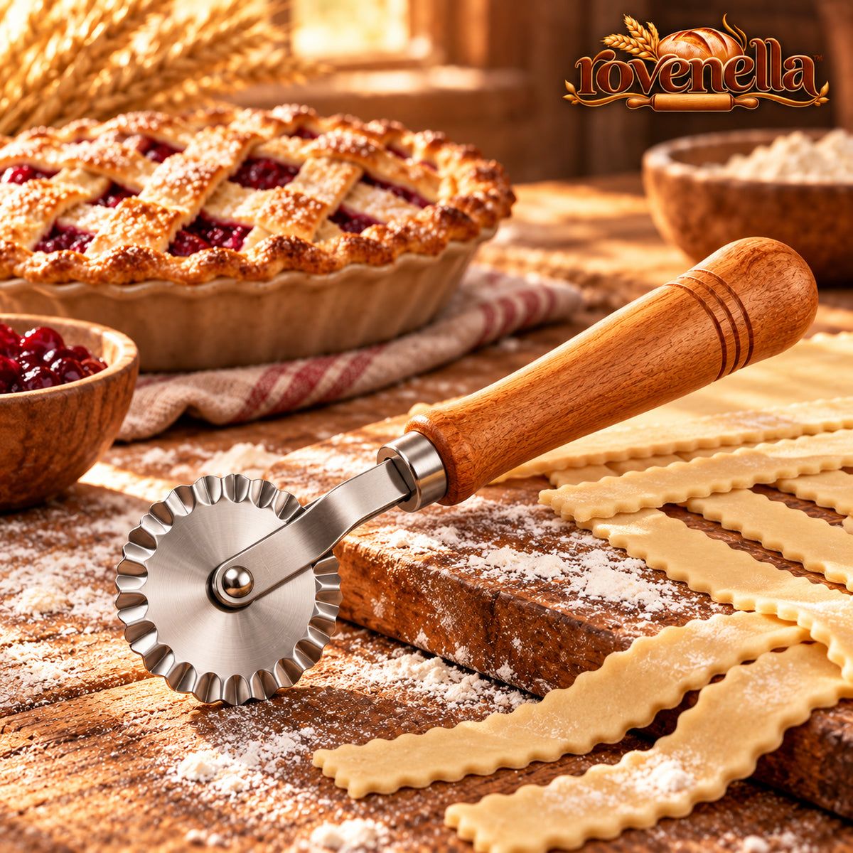 rovenella™ Fluted Pastry Wheel Cutter - main image