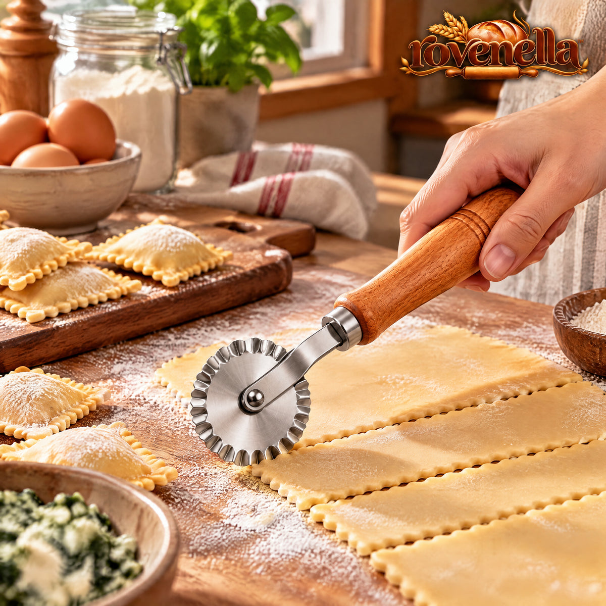 rovenella™ Fluted Pastry Wheel Cutter - detail image 3