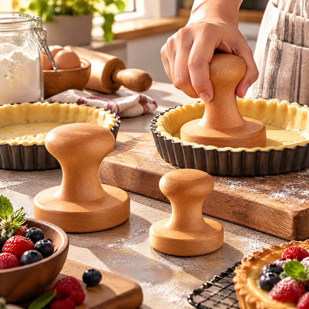rovenella™ Wooden Tart & Pastry Tamper Set - detail image 4