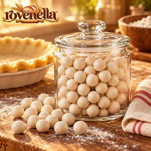 rovenella™ Ceramic Pie Weights with Glass Jar - main image