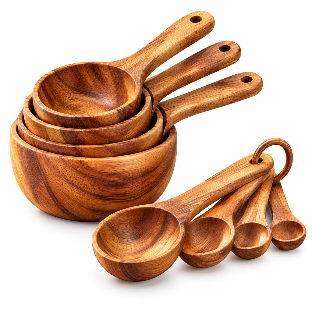 rovenella™ Wooden Measuring Cup & Spoon Set - detail image 1