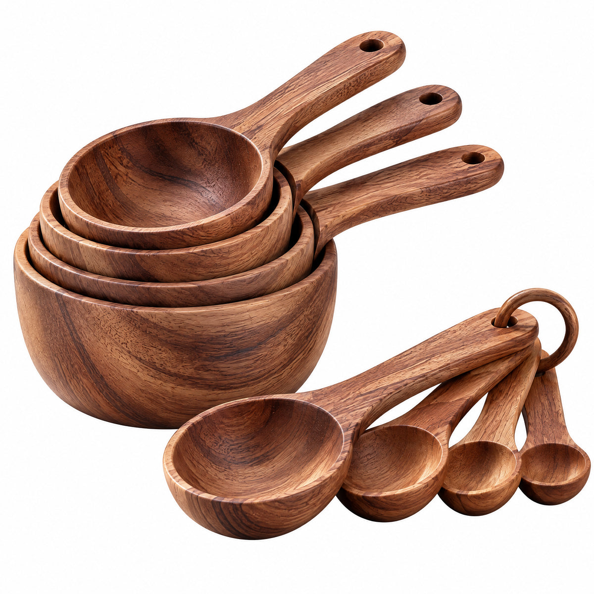 rovenella™ Wooden Measuring Cup & Spoon Set - detail image 3