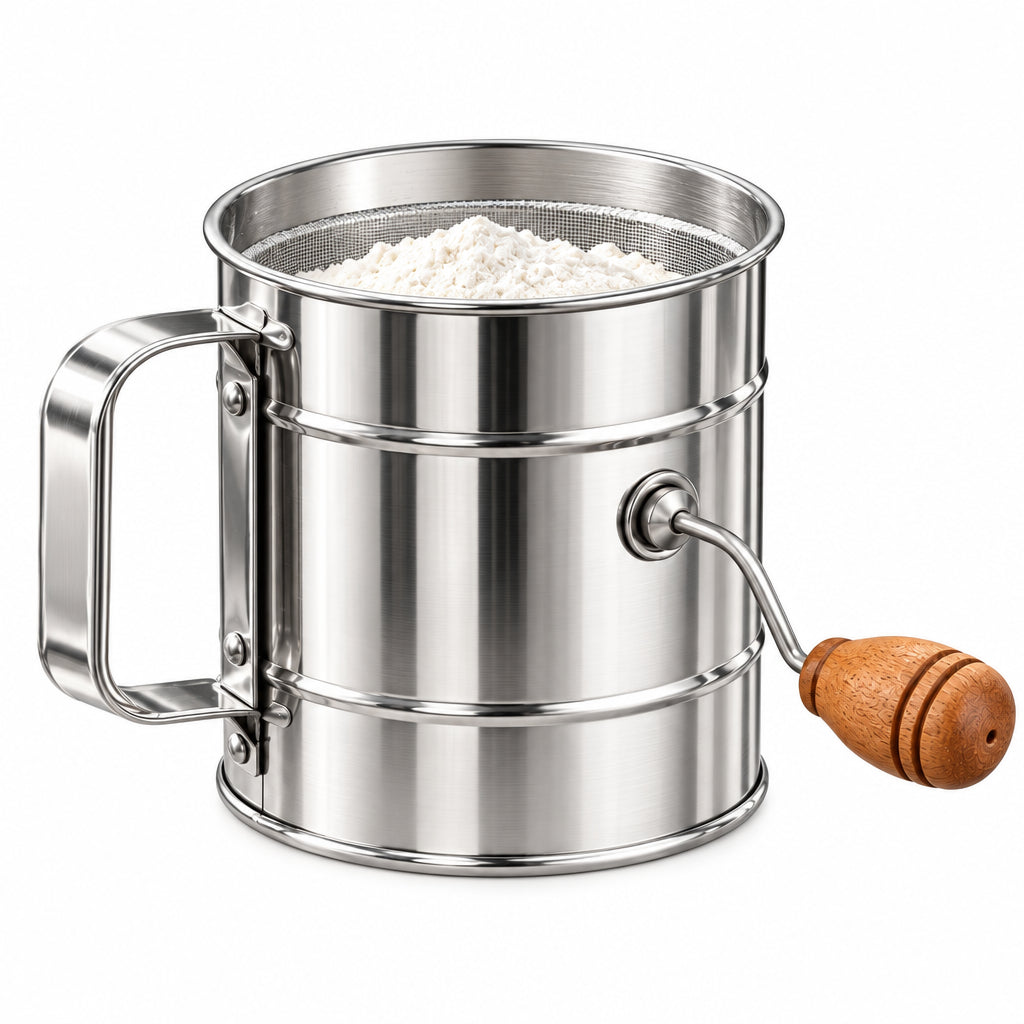 rovenella™ Stainless Steel Hand-Crank Flour Sifter - detail image 4
