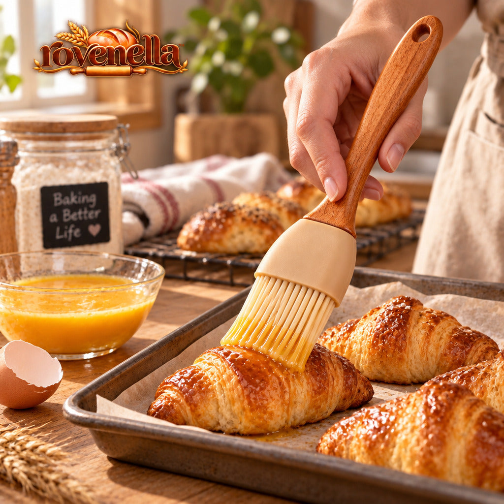 rovenella™ Silicone Pastry Brush with Wood Handle - detail image 4