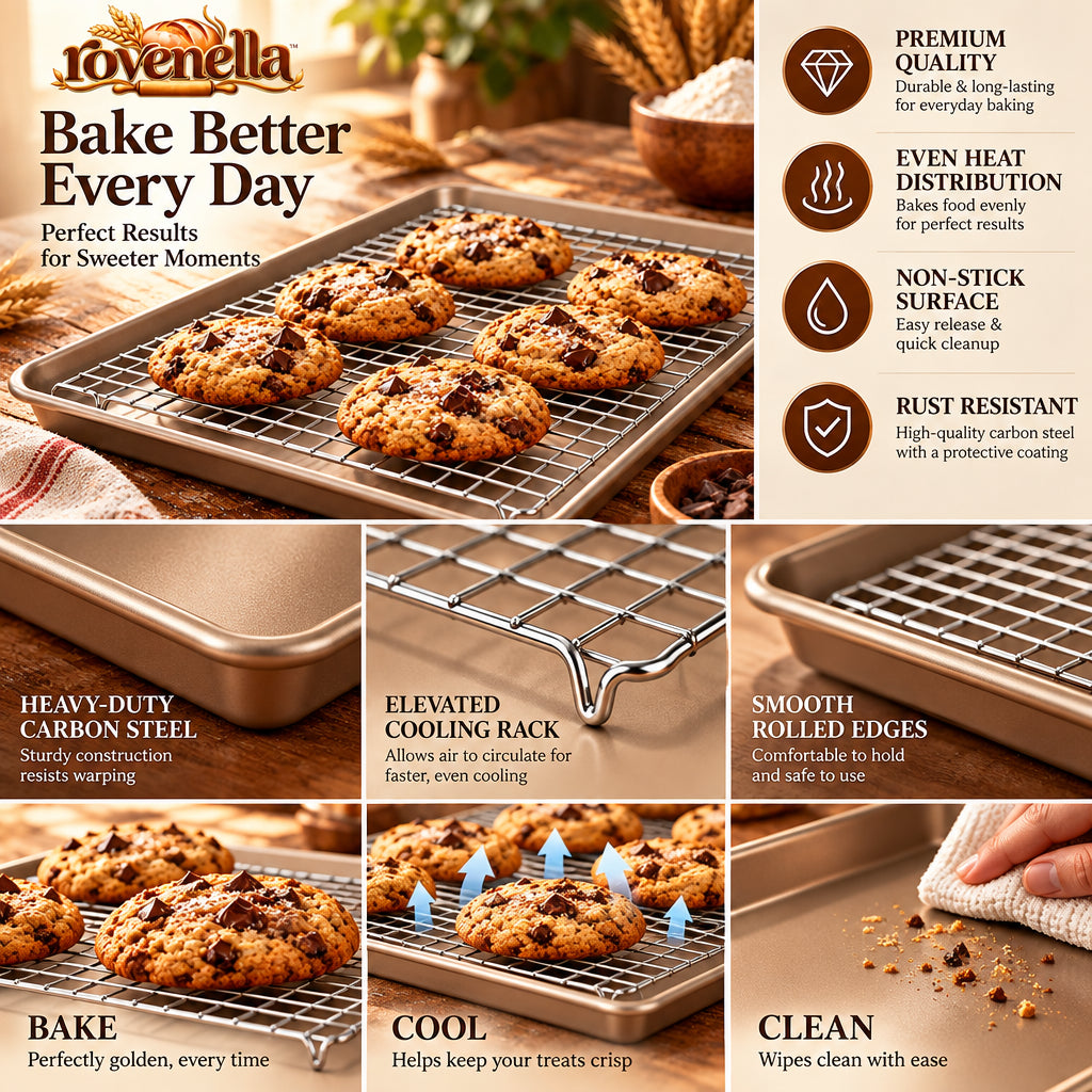 rovenella™ Sheet Pan & Cooling Rack Set - detail image 2